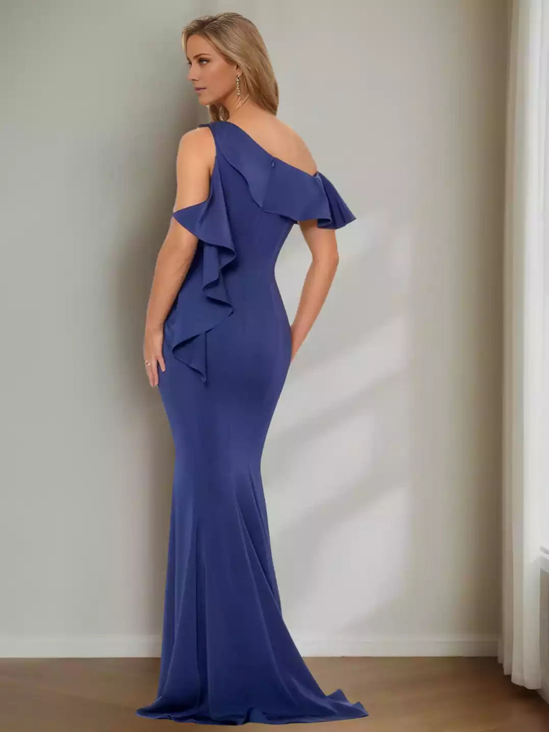 A-Line Princess Asymmetric Ankle-Length Mother of the Bride Dresses