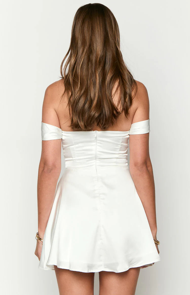 A-Line Off-the-Shoulder Mini Dress Homecoming Dresses