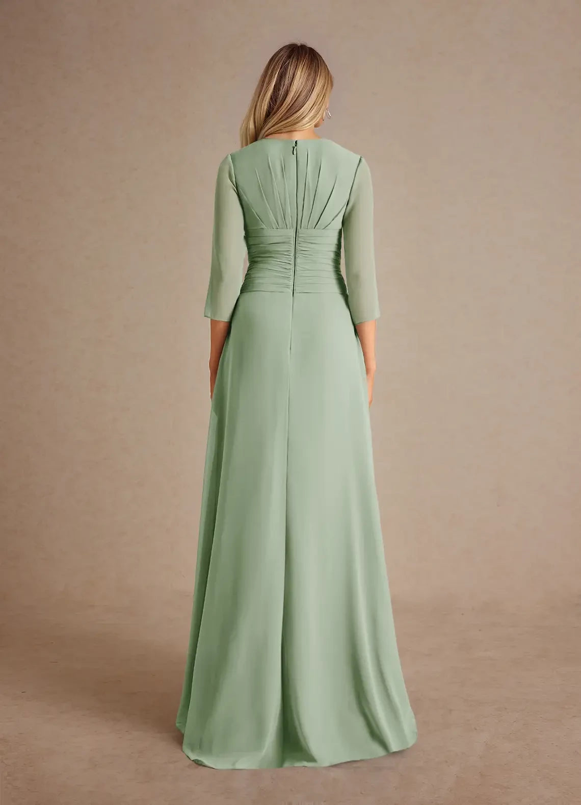 A-Line Pleated Chiffon Dress Mother of the Bride Dresses ﻿