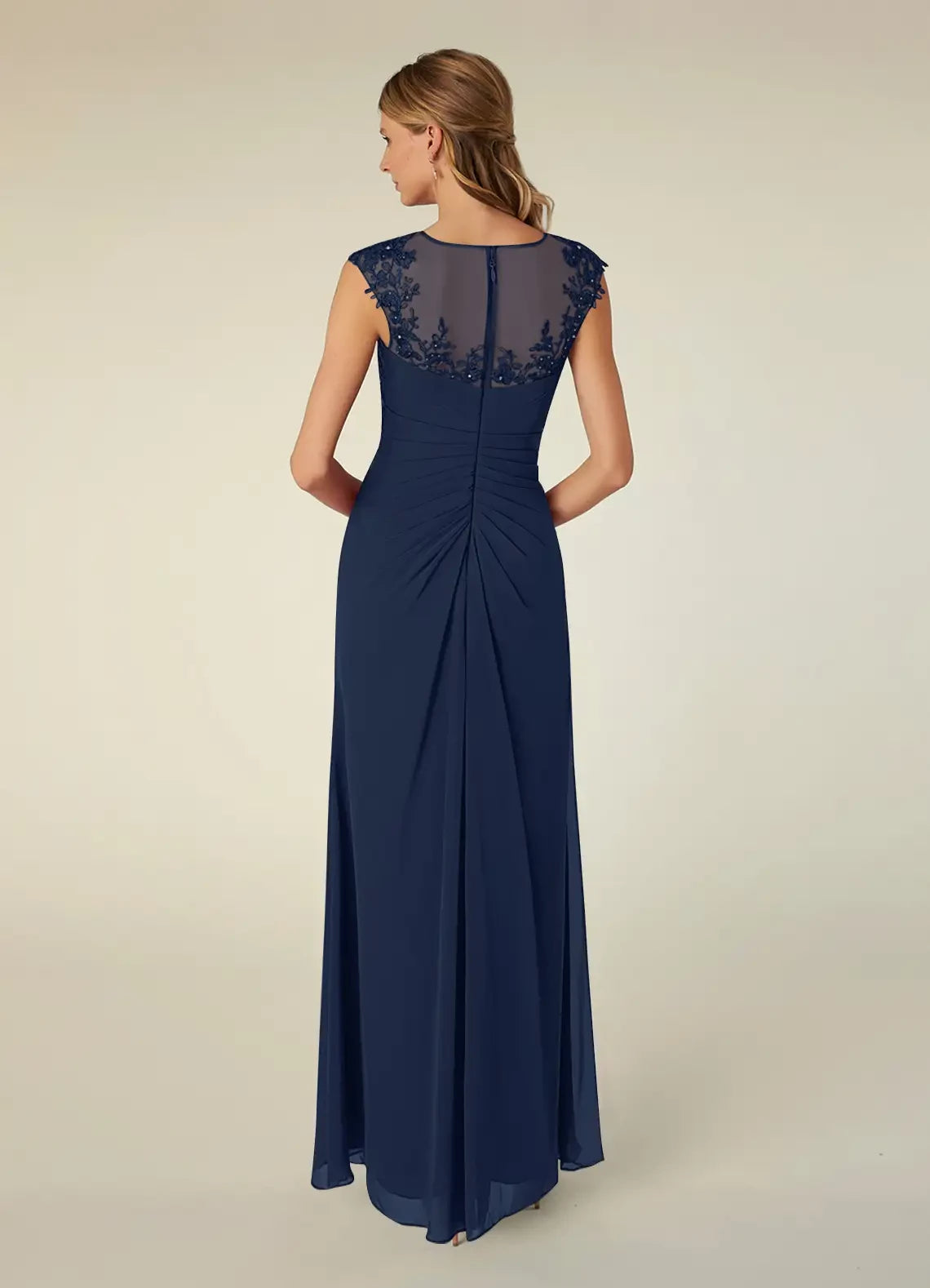 A-Line Scoop Sequins Chiffon Dress Mother of the Bride Dresses