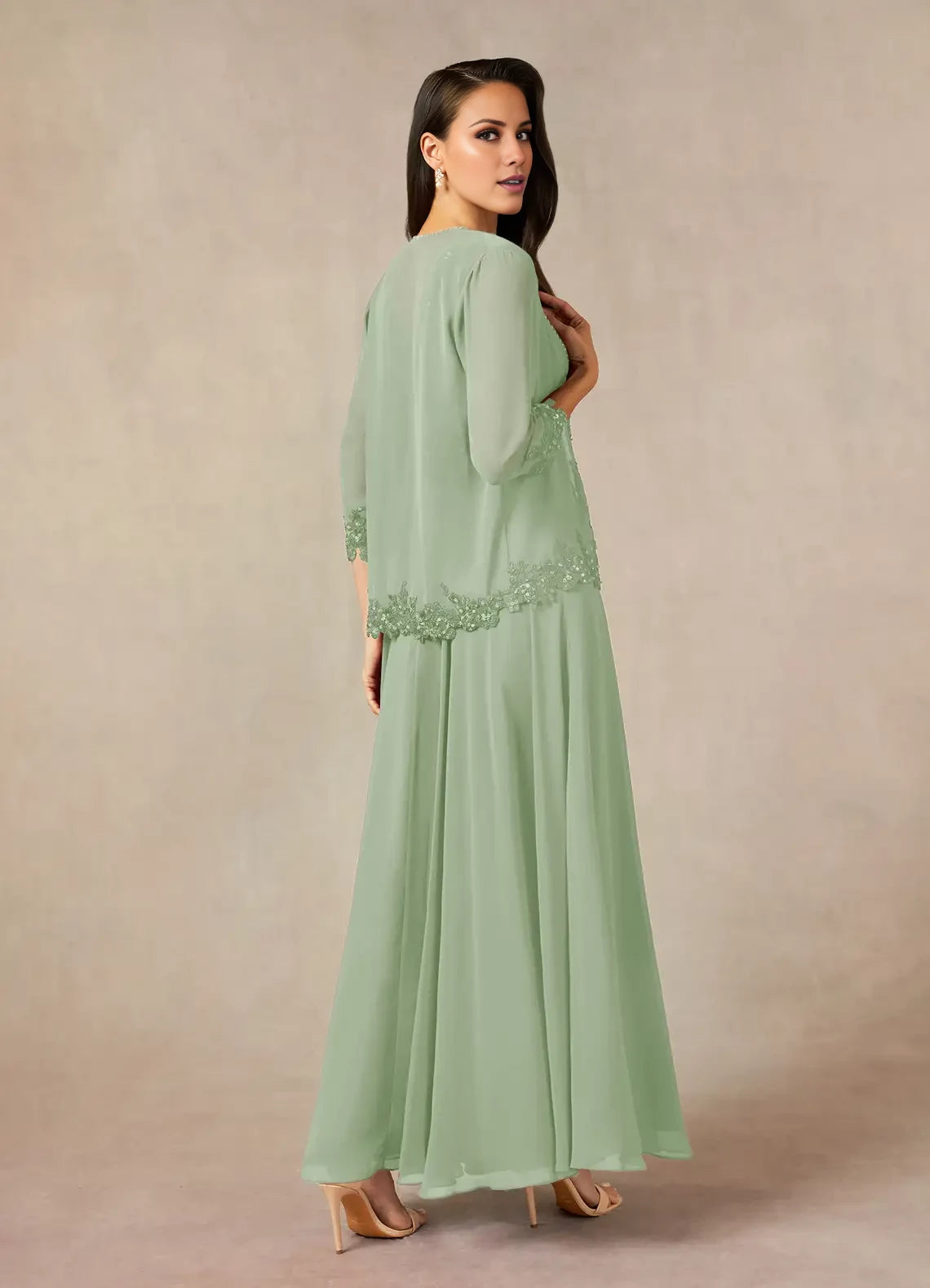A-Line Sequins Chiffon Dress Mother of the Bride Dresses