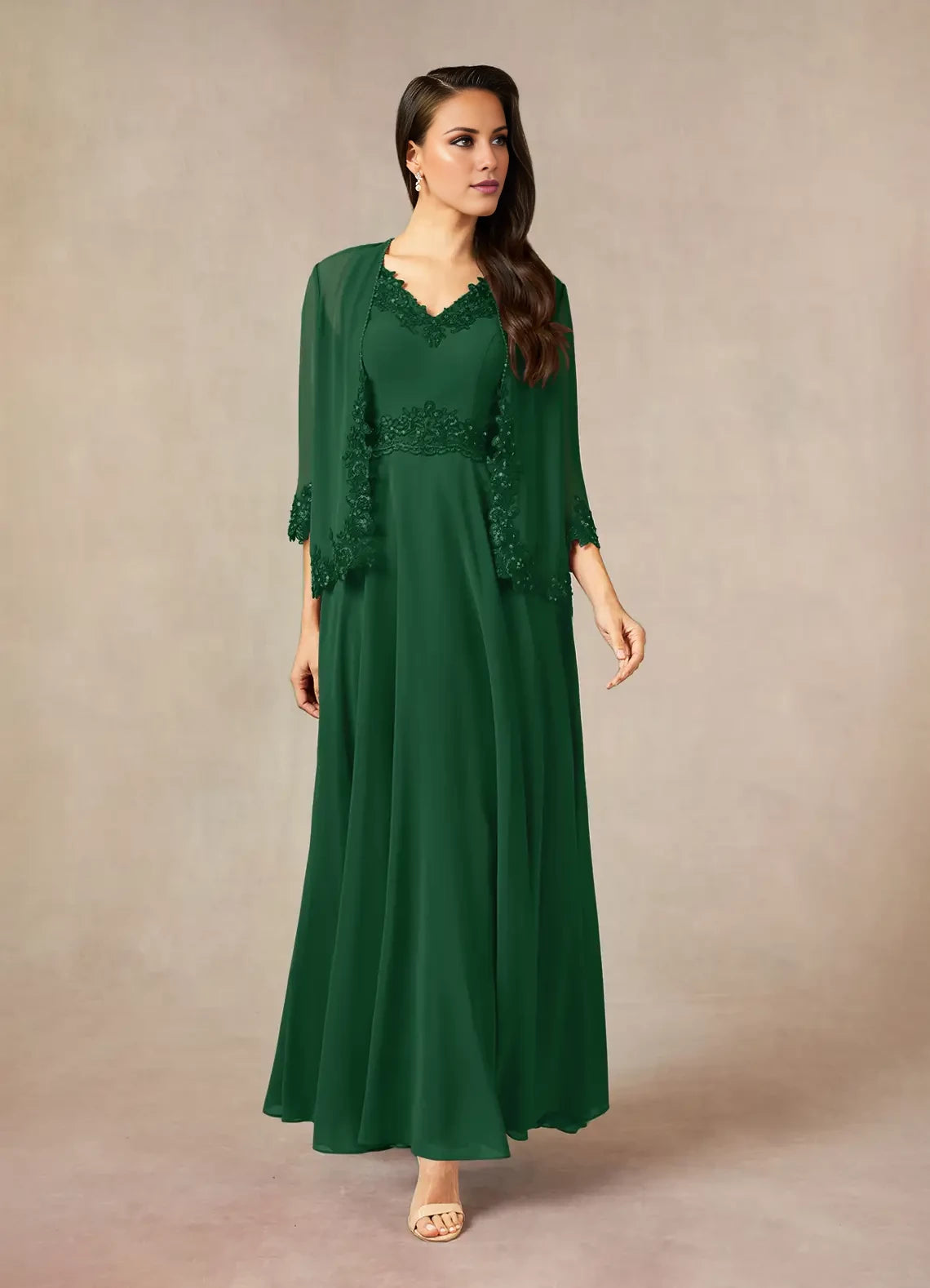 A-Line Sequins Chiffon Dress Mother of the Bride Dresses