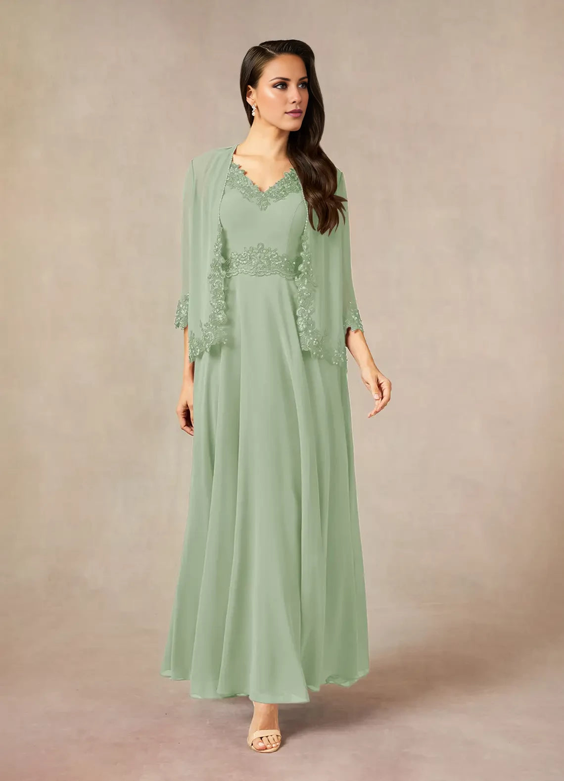 A-Line Sequins Chiffon Dress Mother of the Bride Dresses