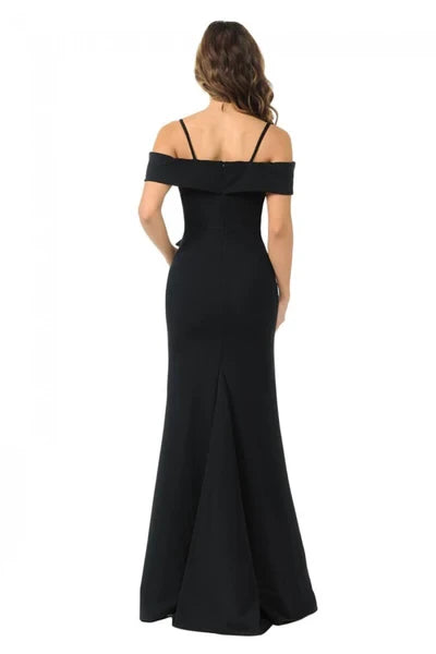 Cold Shoulder Mermaid Ruffled Prom Dresses New Evening Dresses