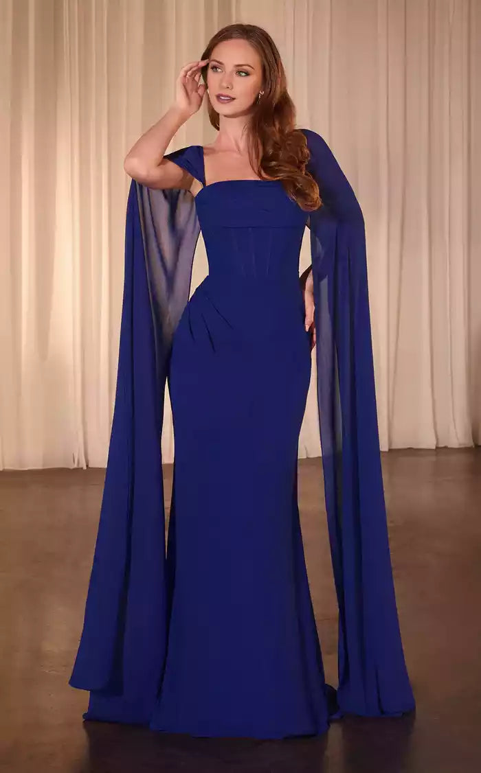  ﻿Divine Square Neckline Wrap The Buttocks Floor length Evening Dress