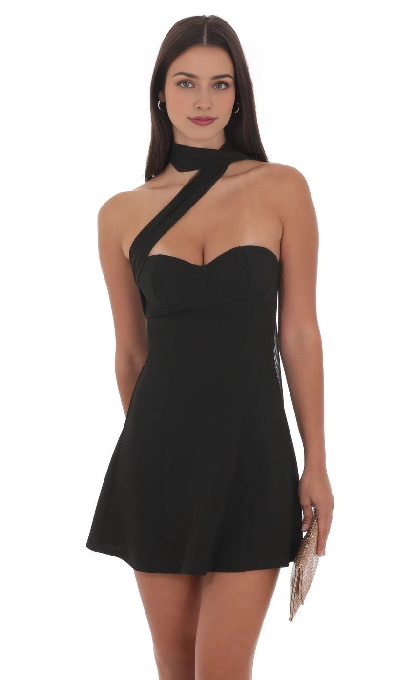 Edgy A-Line One-Shoulder Sleeveless Open-Back Short Length Homecoming Dresses
