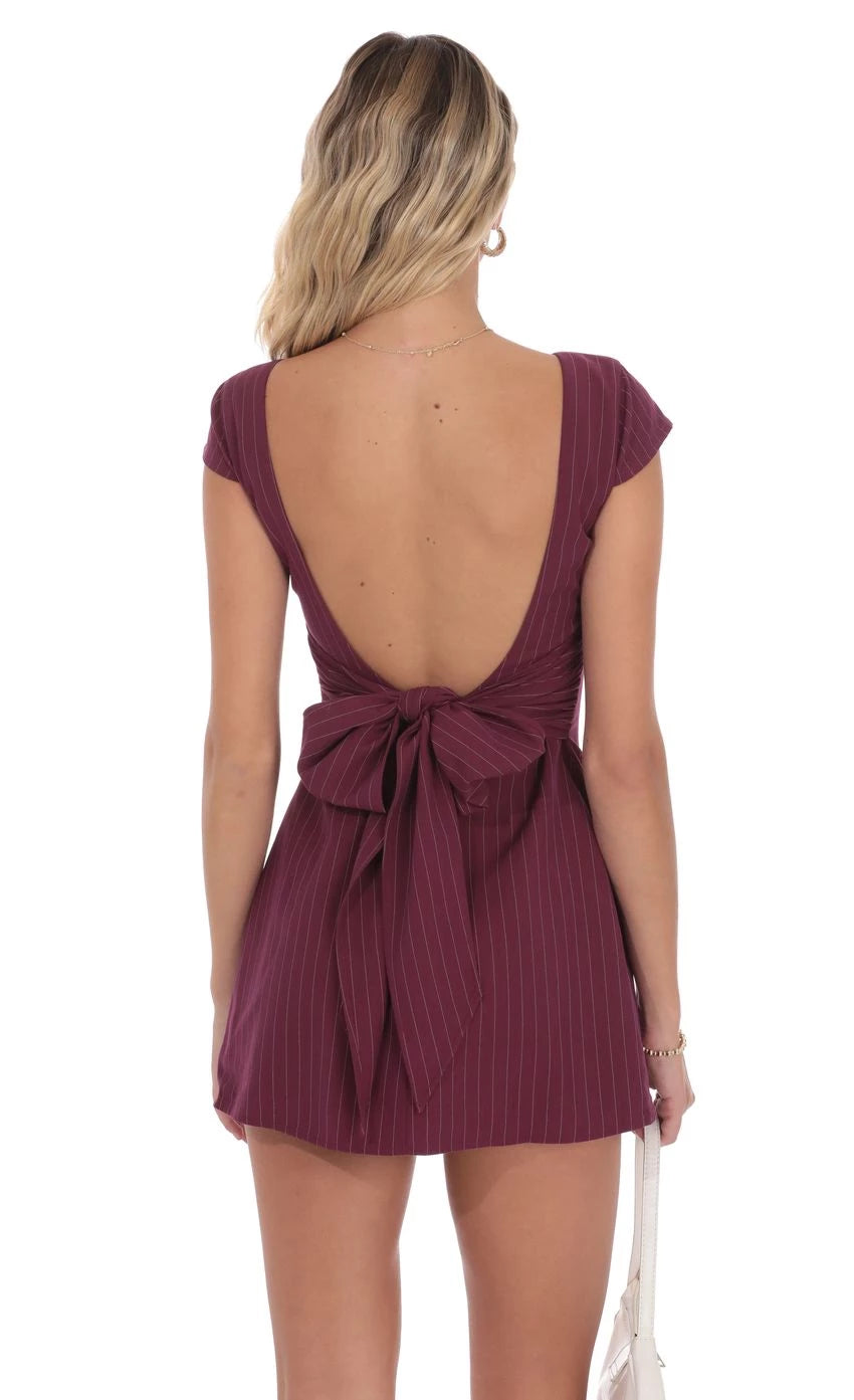Elegant A-Line Boat-Neck Short-Sleeve Bow-Back Short Length Homecoming Dresses