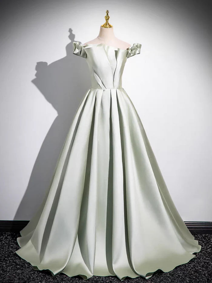Elegant Ball Gown Off - Shoulder Ruffled Sleeve Lace - Up Back Long Length Quinceanera Dresses