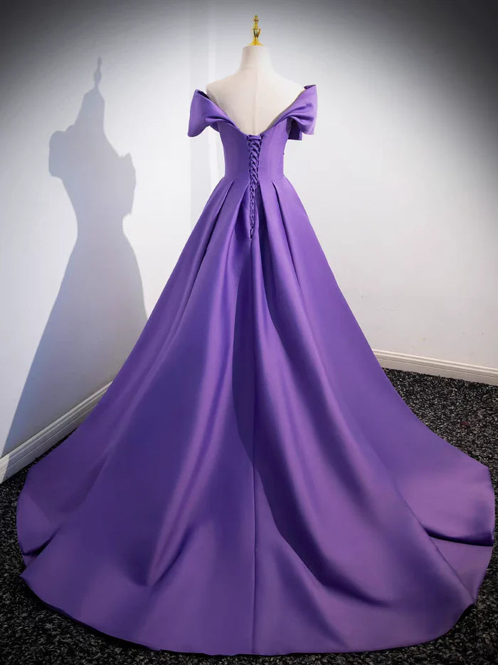Elegant Ball Gown Off - Shoulder Sleeveless Lace - Up Back Long Length Quinceanera Dresses