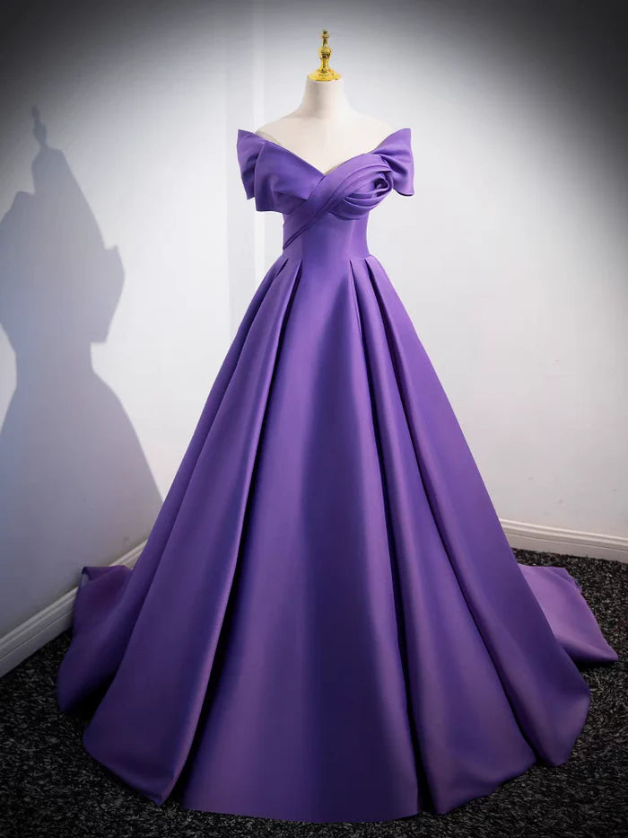 Elegant Ball Gown Off - Shoulder Sleeveless Lace - Up Back Long Length Quinceanera Dresses