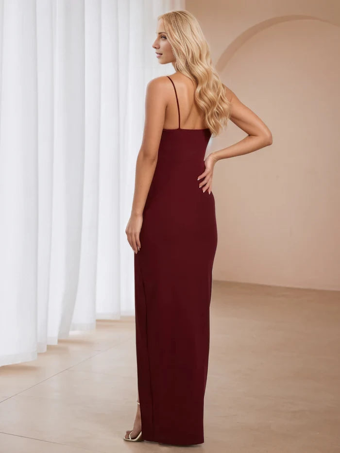 Elegant Mermaid Sweetheart Neck Sleeveless Open Back Long Length Prom Dresses
