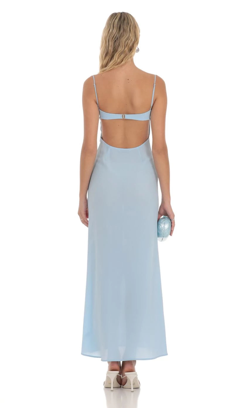 Elegant Sheath Spaghetti-Strap Lace-Bustier Open Back Floor Length Prom Dresses