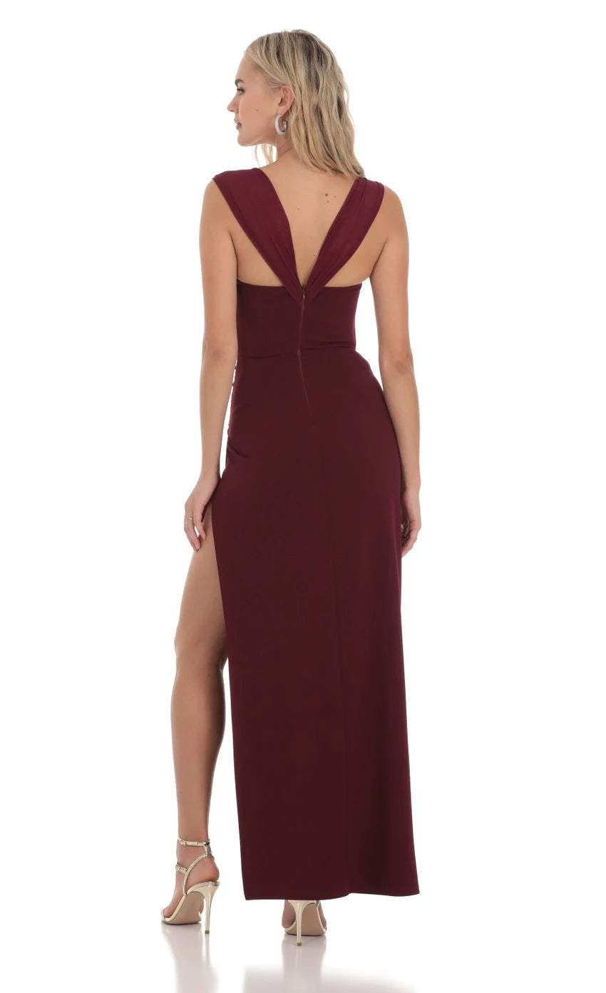 Elegant Sheath Square Neck Sleeveless Open Back Floor Length Prom Dresses