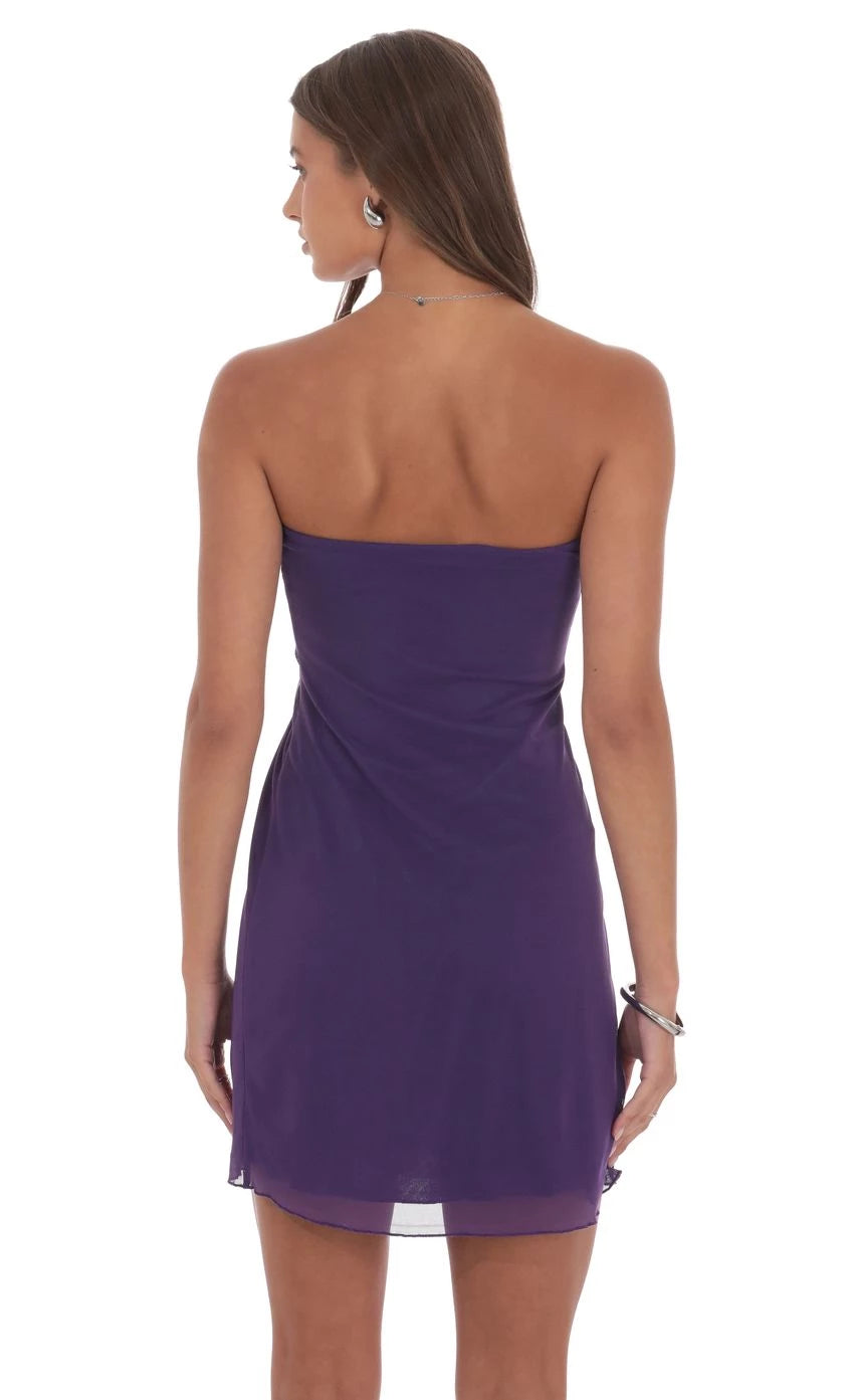 Elegant Sheath Strapless Sleeveless Back-Zip Short Length Homecoming Dresses