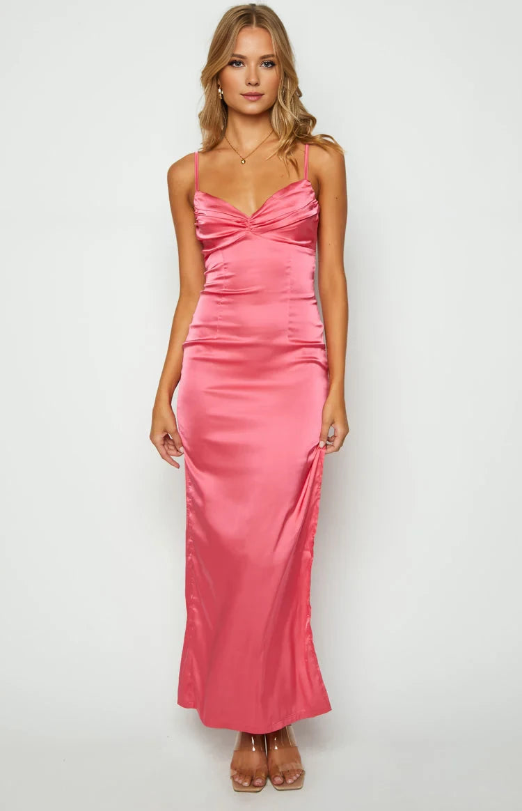 Elegant Sheath Sweetheart Neck Sleeveless Zipper Back Floor Length Prom Dresses