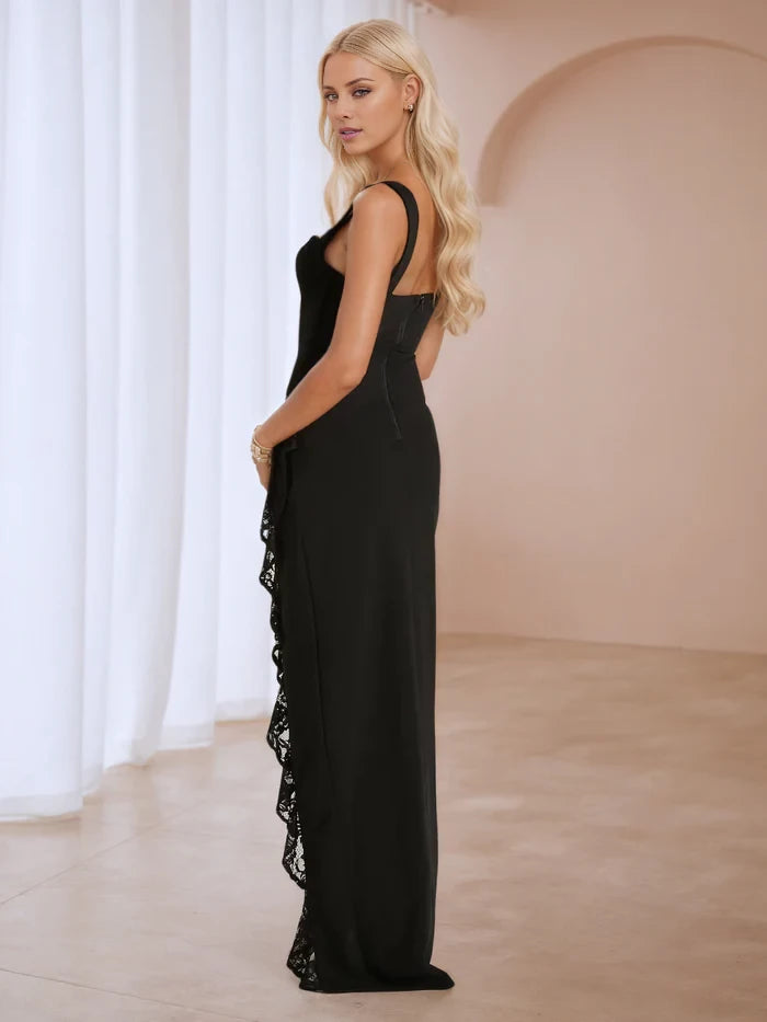 Elegant Sheath Sweetheart Sleeveless Zipper Back Long Length Prom Dresses