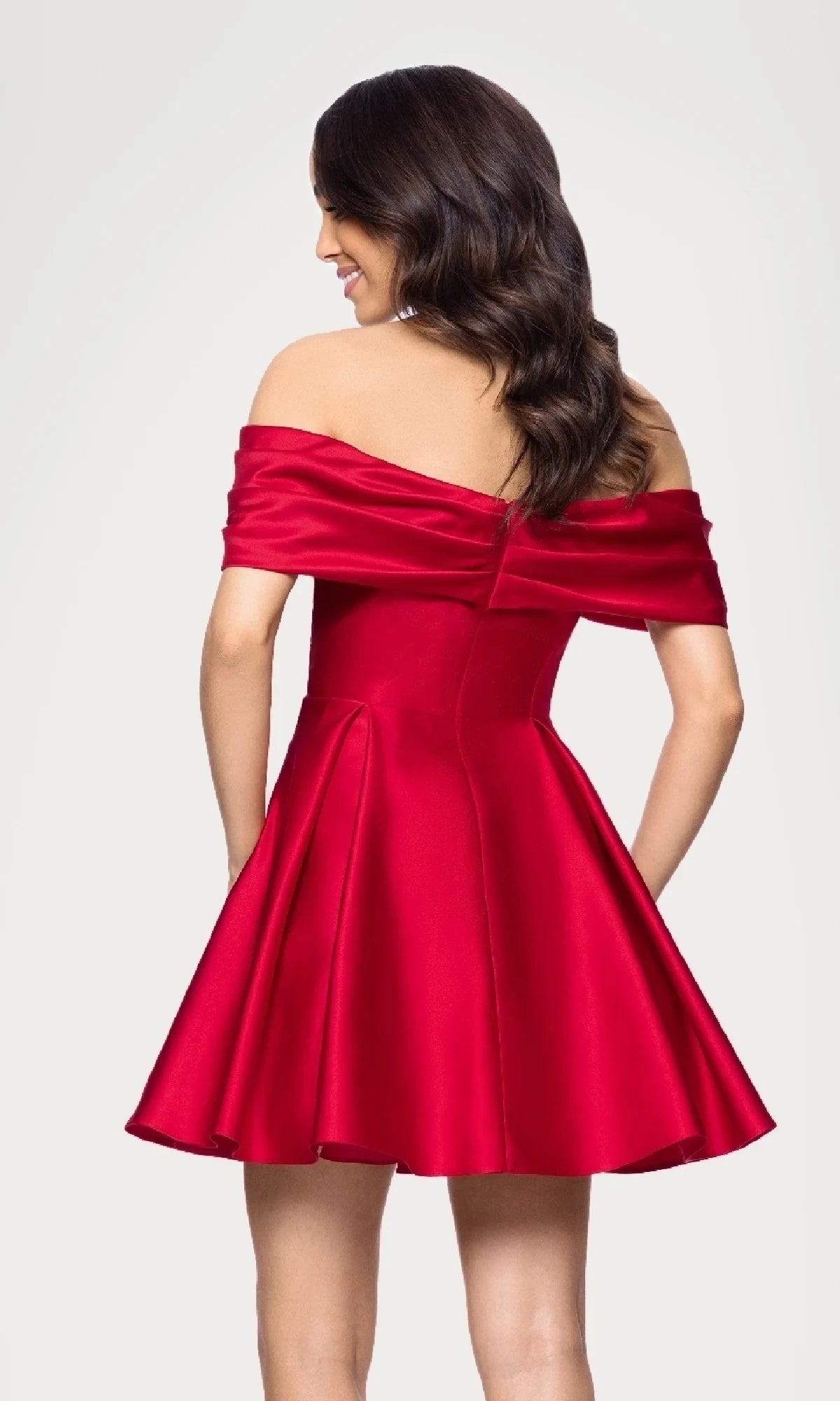 Elegant A-Line Off the Shoulder Sleeveless Back Zip Short-Mini Homecoming Dress