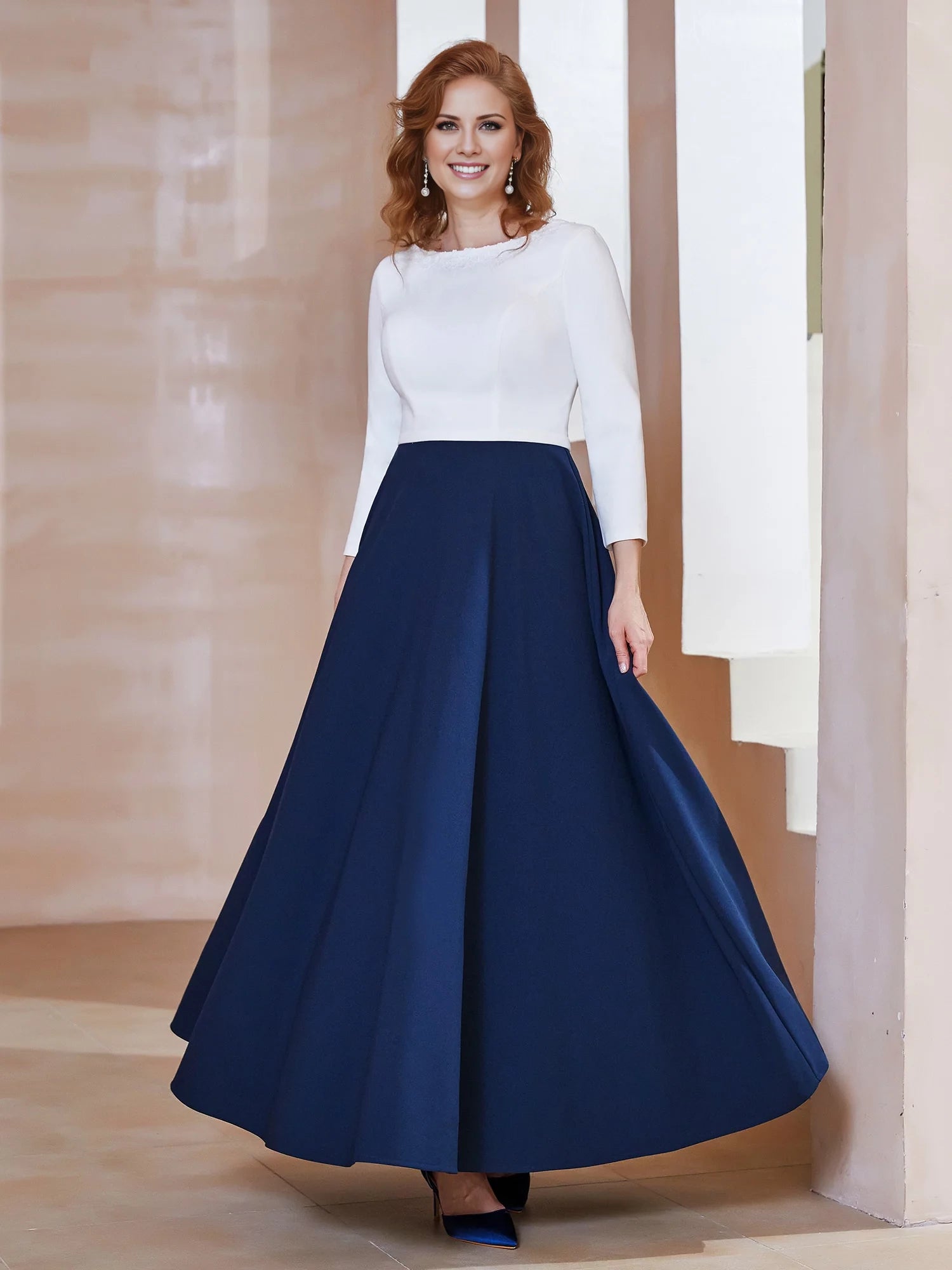 Elegant Scoop Neckline Dress Mother of the Bride Dresses ﻿