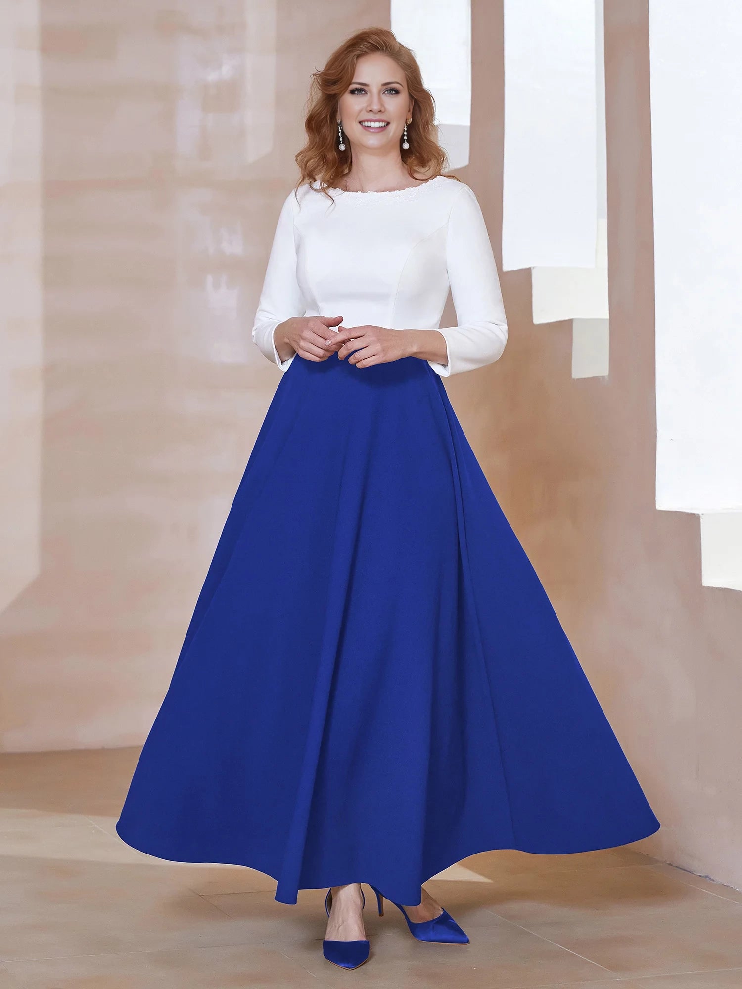 Elegant Scoop Neckline Dress Mother of the Bride Dresses ﻿