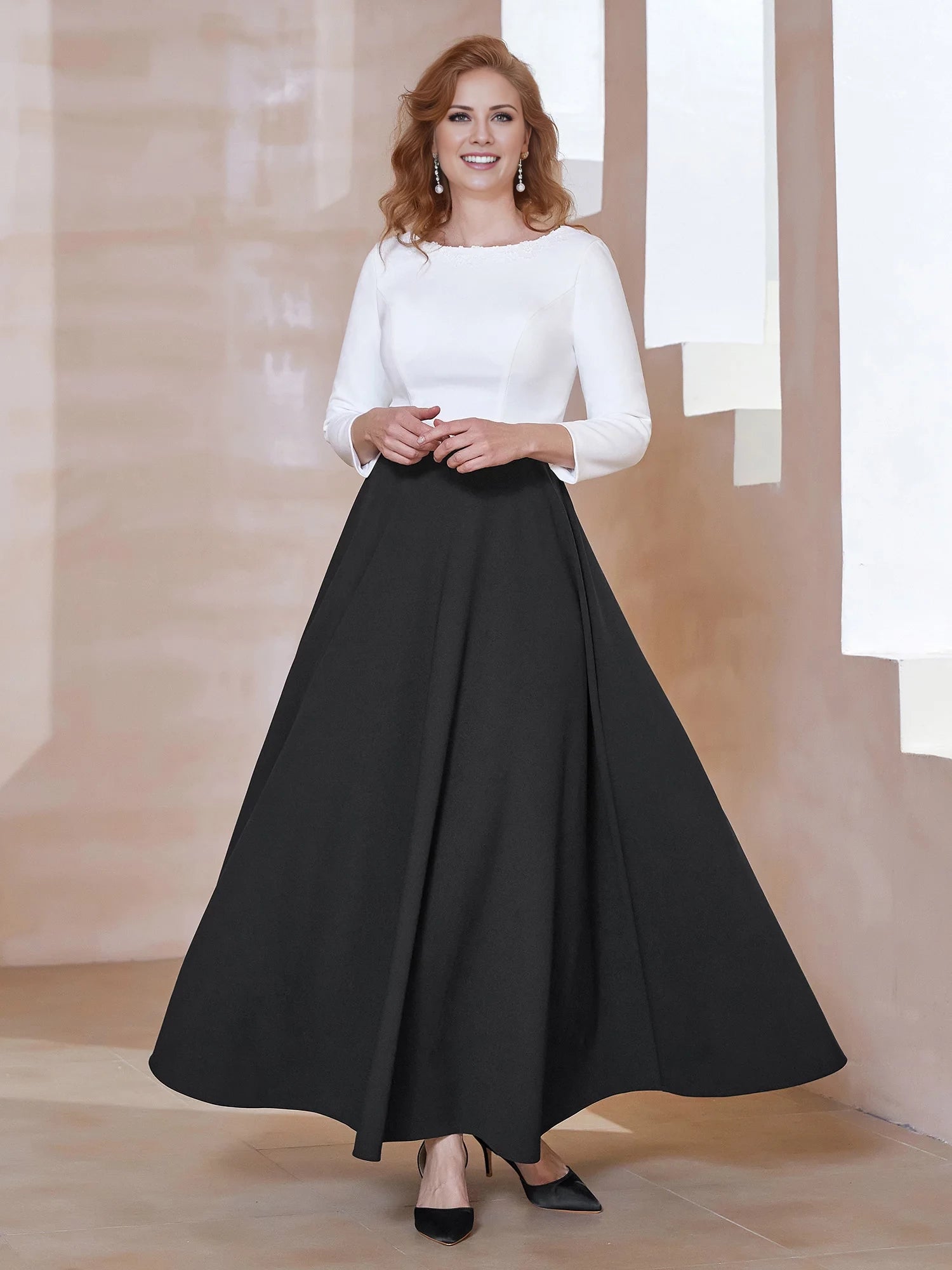 Elegant Scoop Neckline Dress Mother of the Bride Dresses ﻿