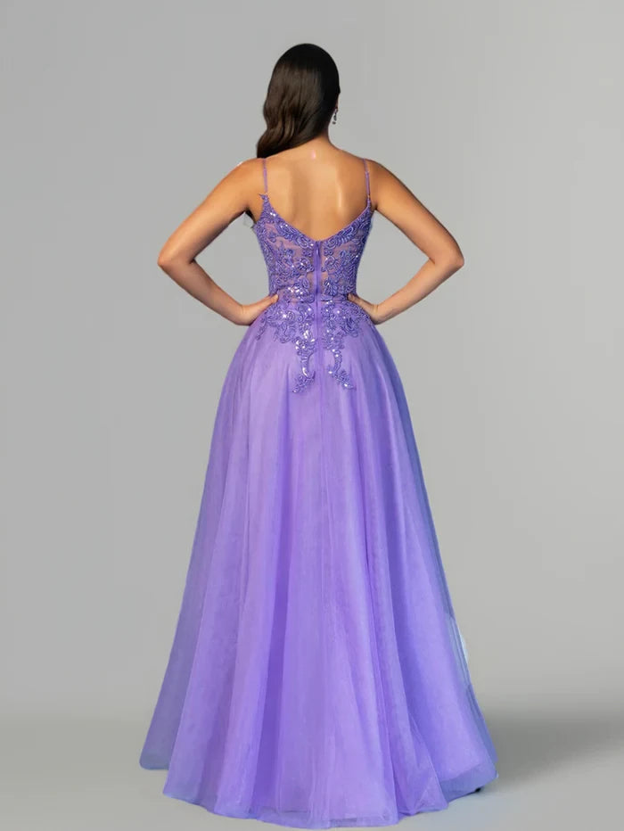 Enchanting Ball Gown Sweetheart Neck Spaghetti Strap Open Back Long Length Prom Dresses