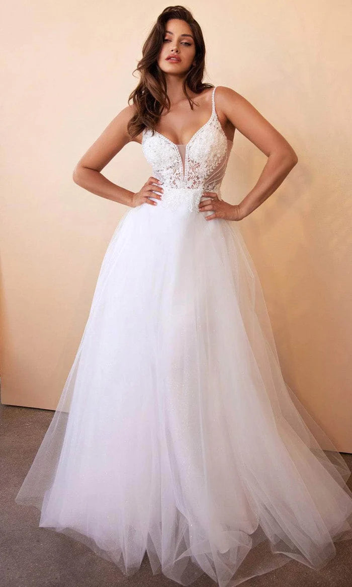 Floral Lace Layered Tulle Wedding Gown Wedding Dresses