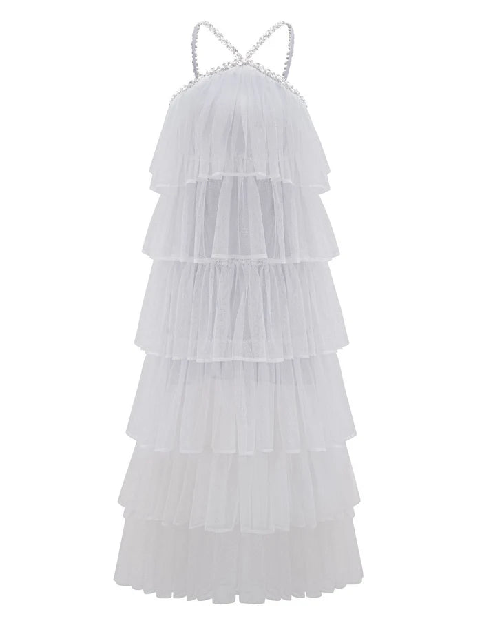 Glamorous A - Line Spaghetti Strap Zipper Back Long Length Prom Dresses