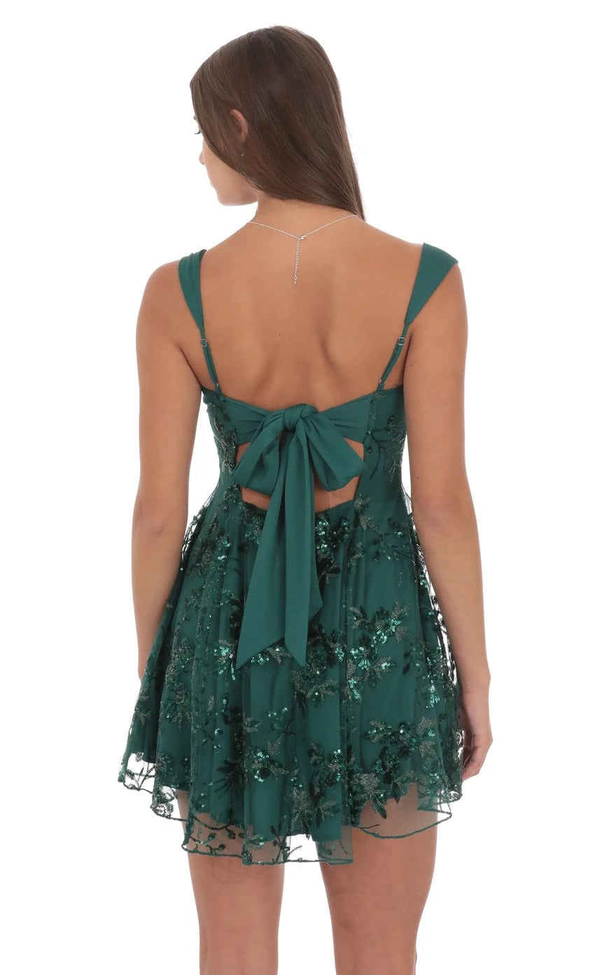 Glamorous A-Line Square-Neck Sleeveless Bow-Back Short Length Homecoming Dresses