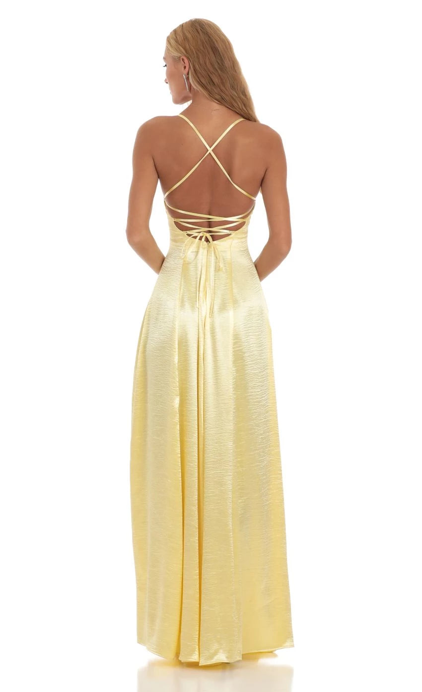 Glamorous A - Line Square Neck Sleeveless Lace - Up Back Floor Length Prom Dresses