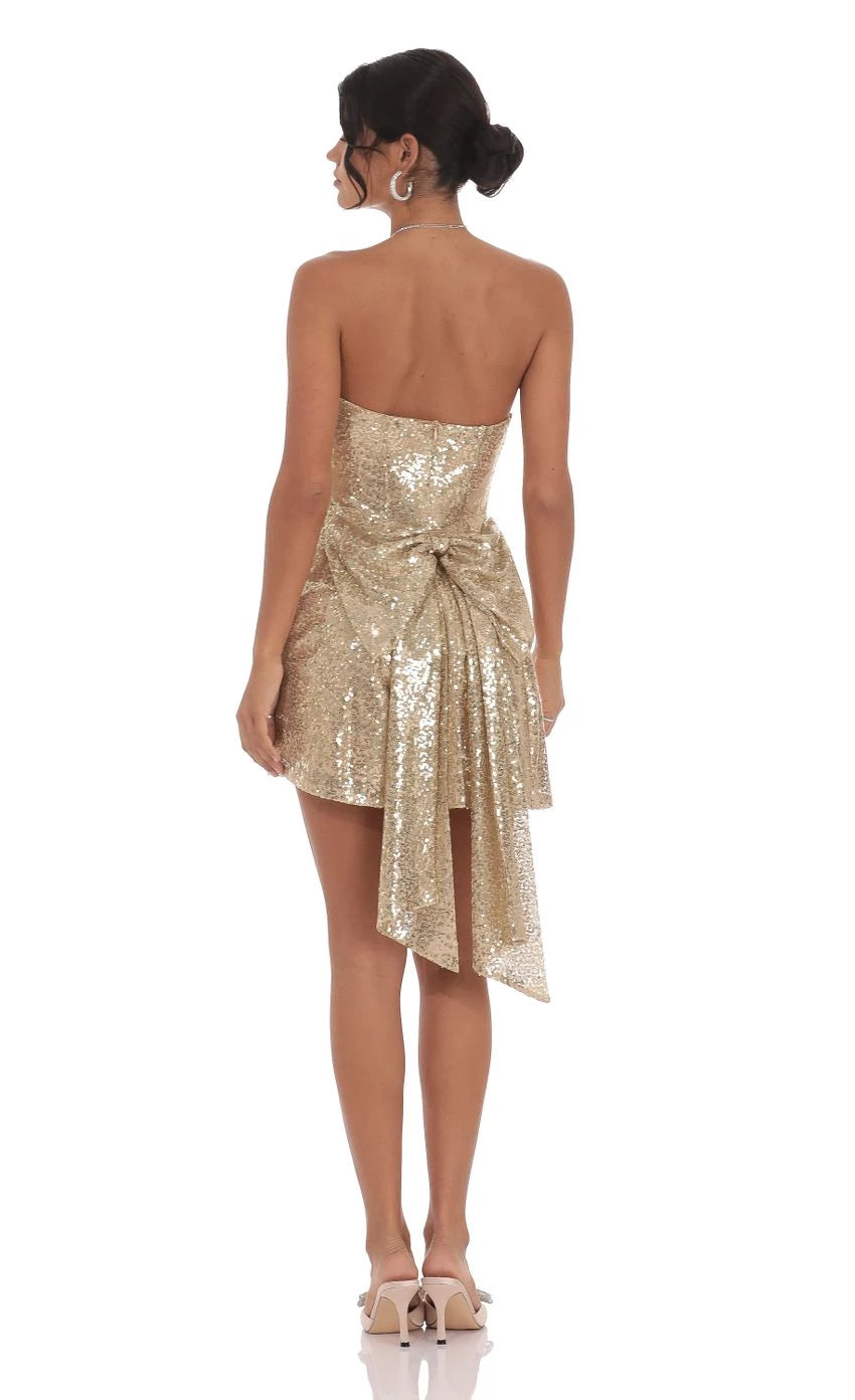 Glamorous A-Line Strapless Bow-Back Short Length Homecoming Dresses