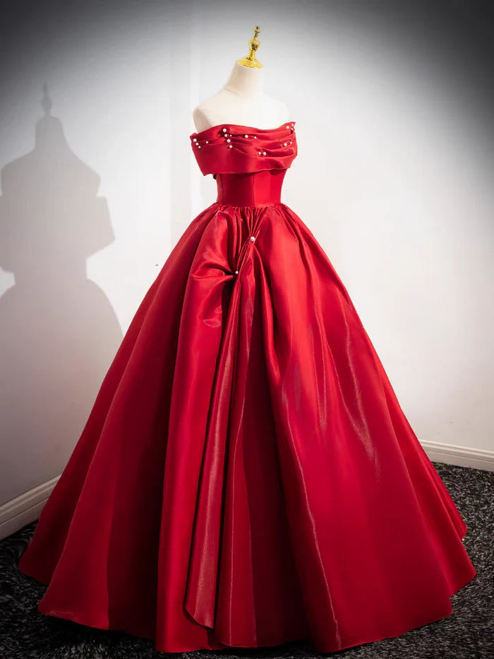 Glamorous Ball Gown Off - Shoulder Sleeveless Lace - Up Back Long Length Quinceanera Dresses