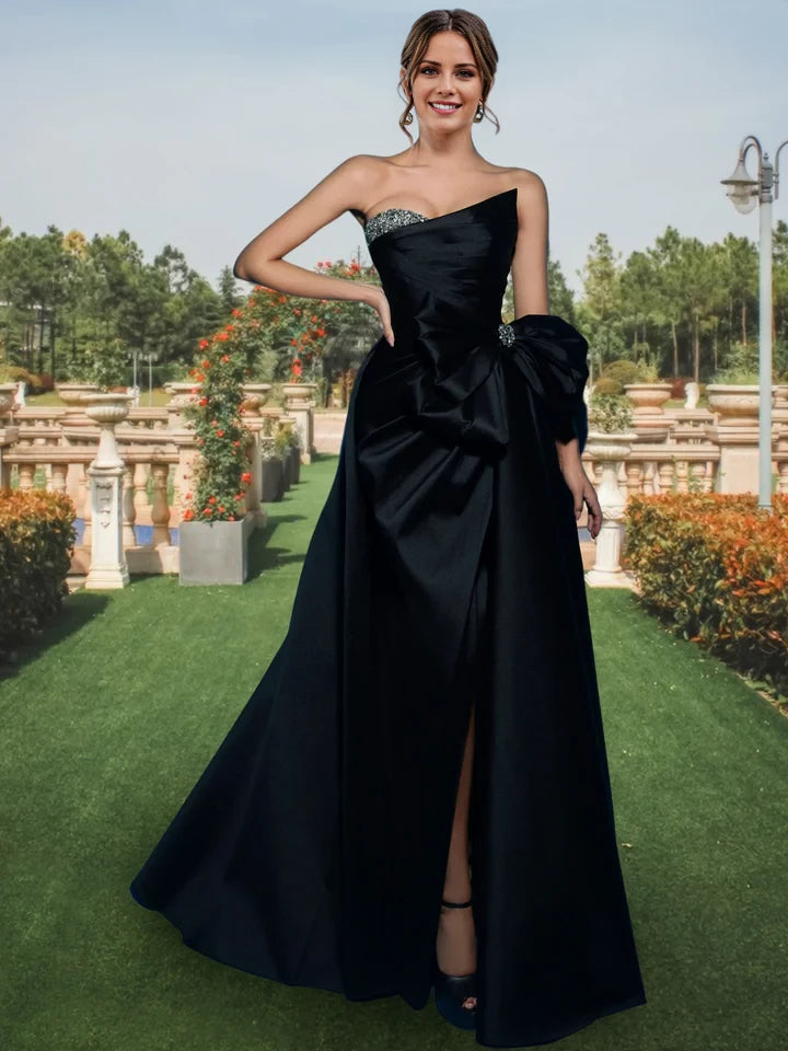 Glamorous Ball Gown One - Shoulder Sleeveless Zipper Back Long Length Prom Dresses