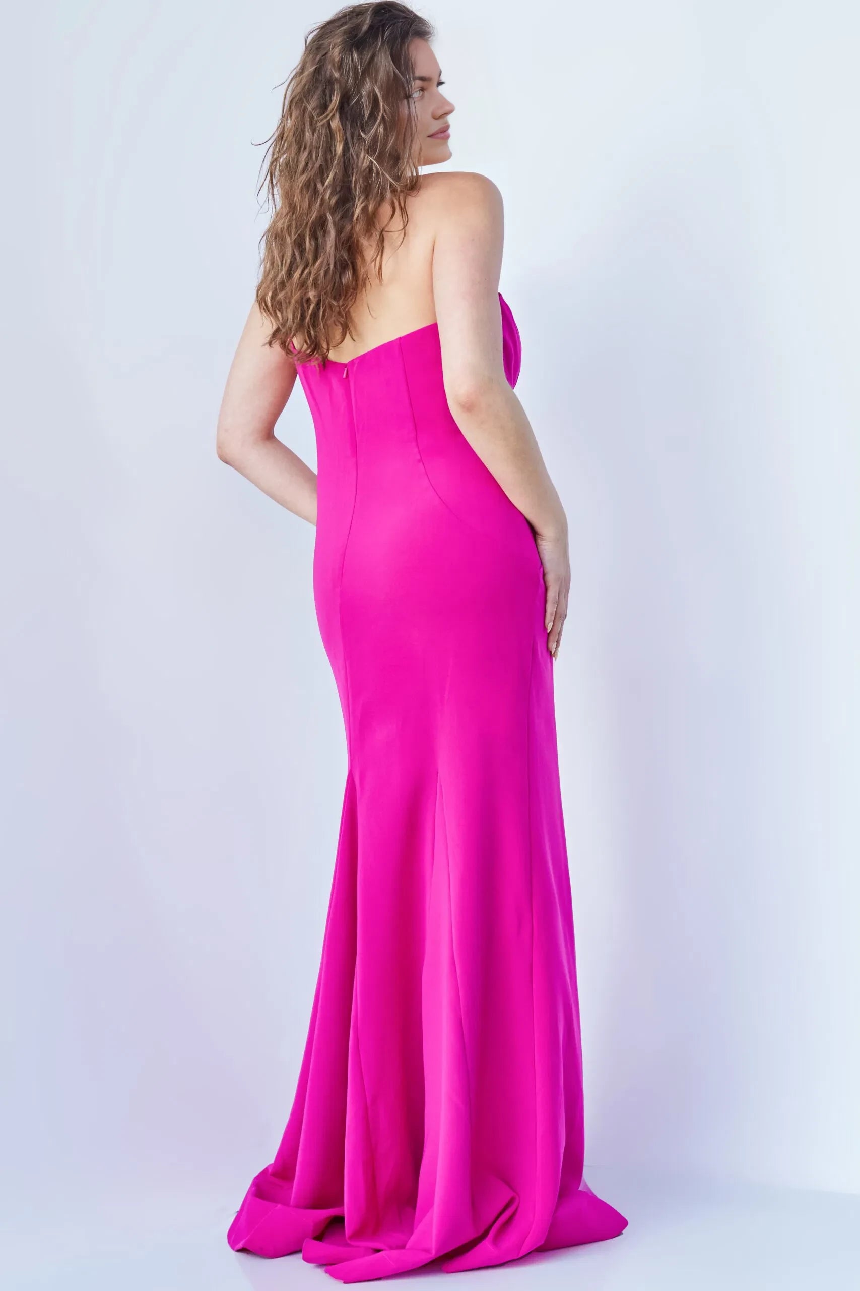 Glamorous Mermaid One-Shoulder Oversized Bow-Accent Long Length Evening Dresses