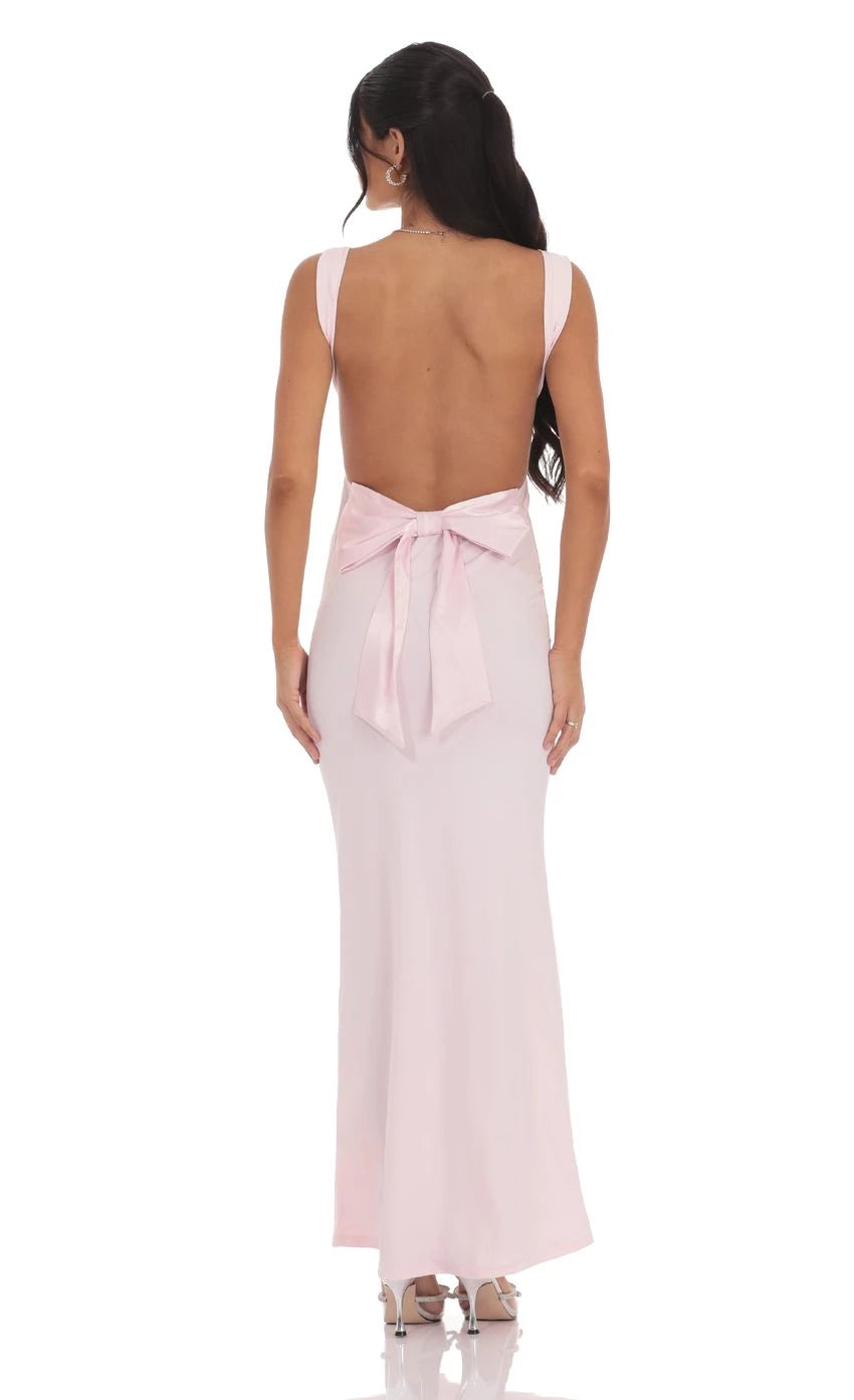 Glamorous Mermaid Sweetheart-Neck Sleeveless Bow-Back Floor Length Prom Dresses