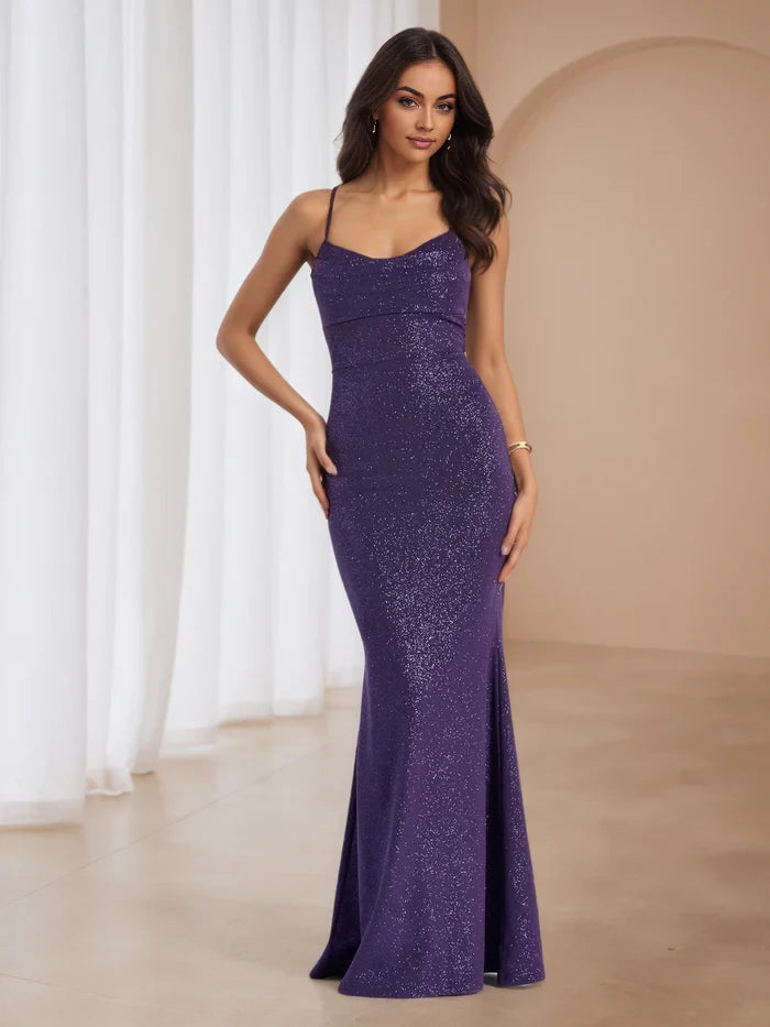 Glamorous Mermaid Sweetheart Neck Sleeveless Lace - Up Back Floor Length Prom Dresses