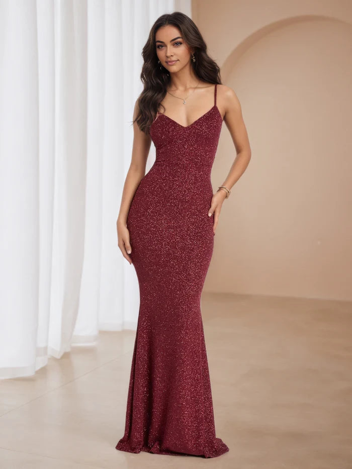 Glamorous Mermaid Sweetheart Neck Sleeveless Open Back Floor Length Prom Dresses