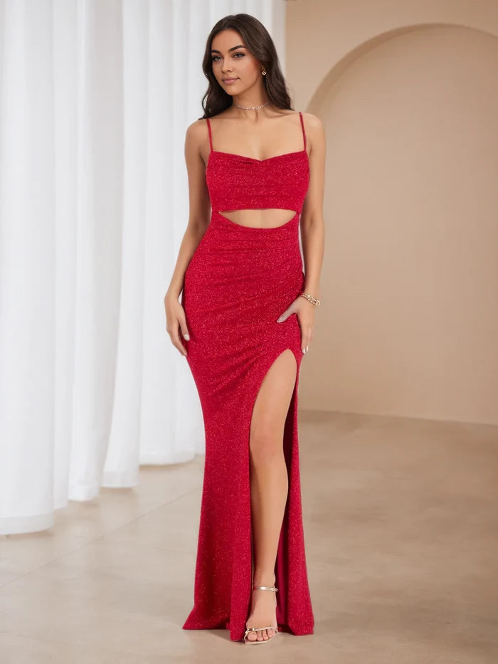 Glamorous Mermaid Sweetheart Neck Sleeveless Plain Back Floor Length Prom Dresses