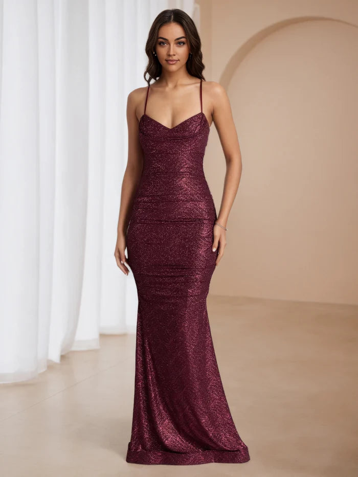 Glamorous Mermaid Sweetheart Neck Sleeveless Zipper Back Floor Length Prom Dresses