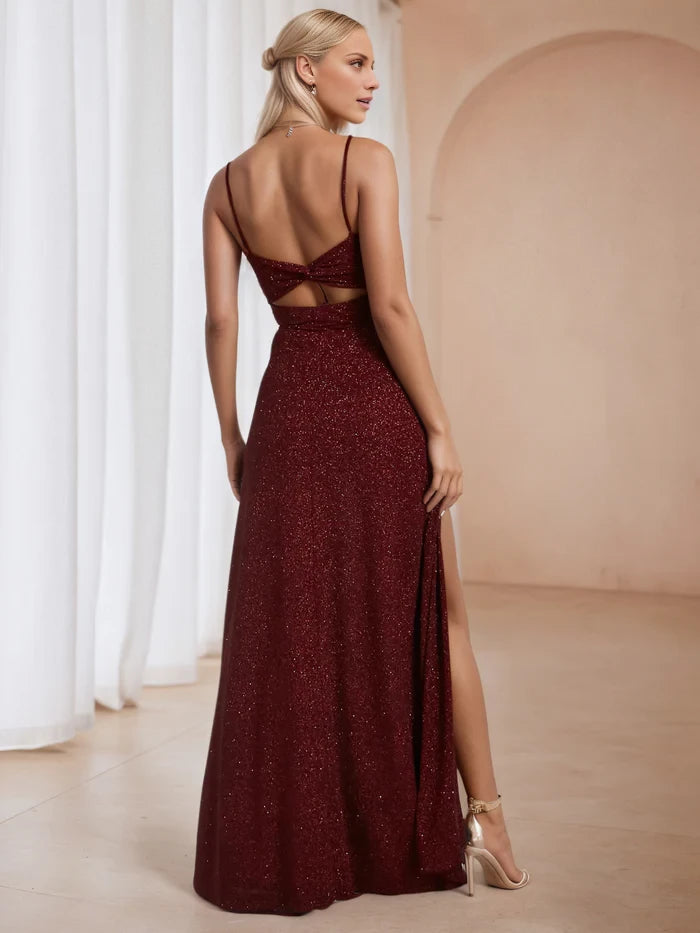 Glamorous Mermaid Sweetheart Neck Spaghetti Strap Bow - Back Long Length Prom Dresses