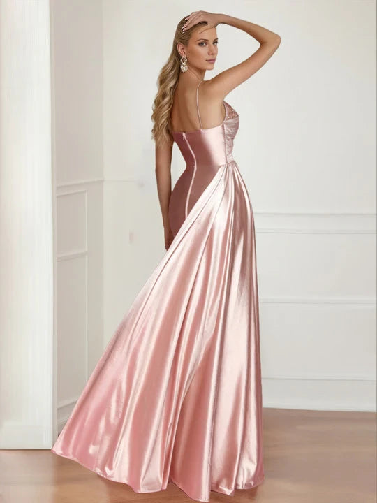 Glamorous Mermaid Sweetheart Neck Spaghetti Strap Zipper Back Floor - Length Mother of the Bride Dresses