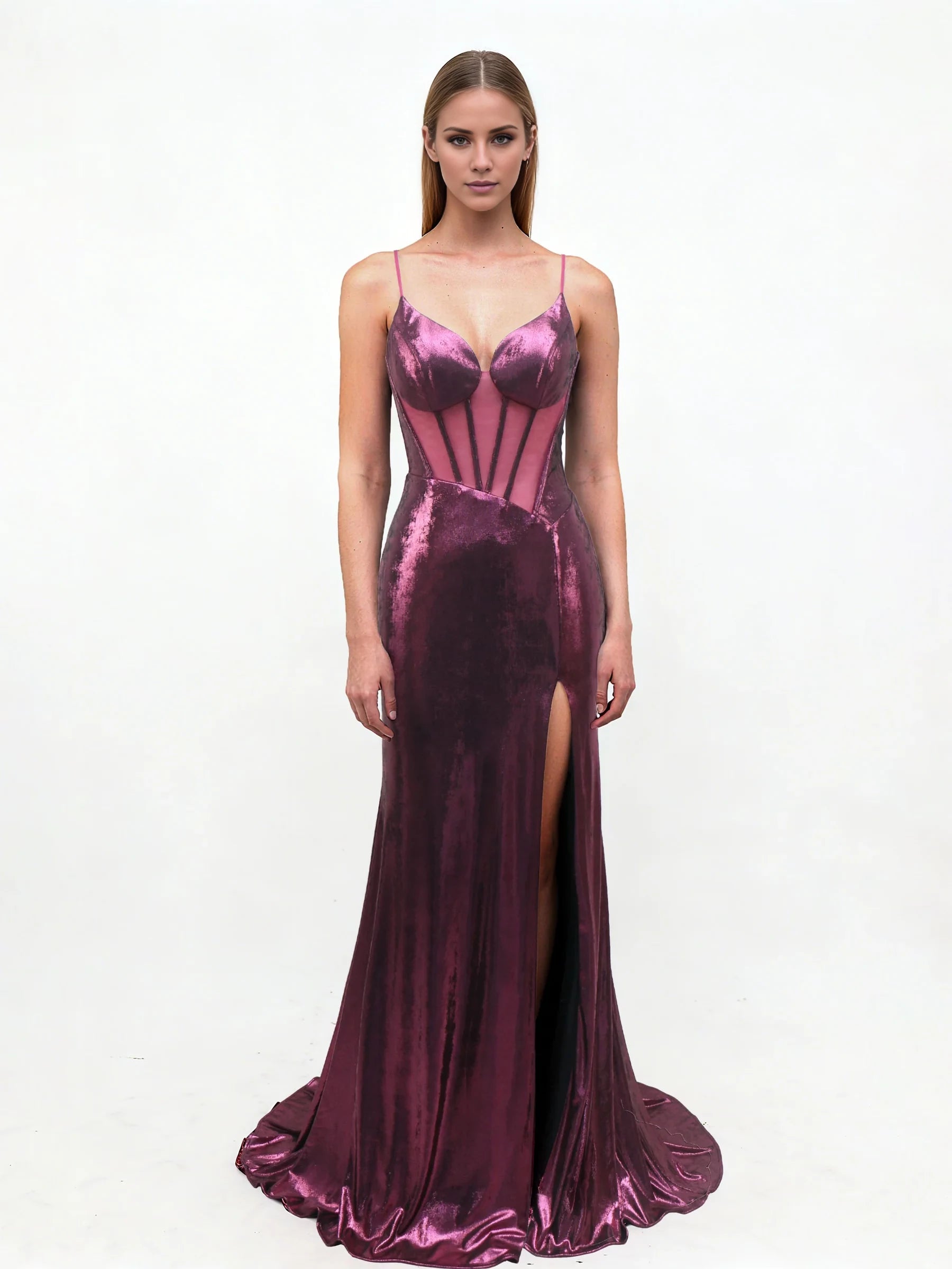 Glamorous Mermaid Sweetheart Spaghetti Strap Zipper Back Long Length Prom Dresses