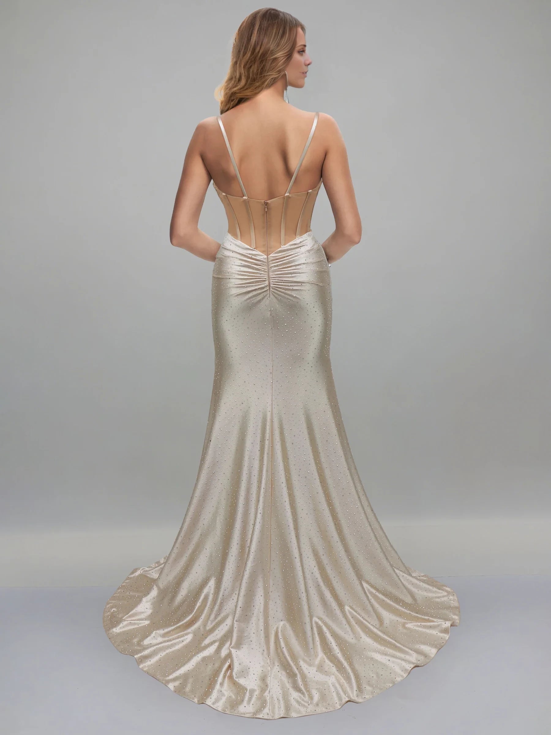 Glamorous Mermaid Sweetheart Spaghetti Strap Zipper Back Long Length Prom Dresses