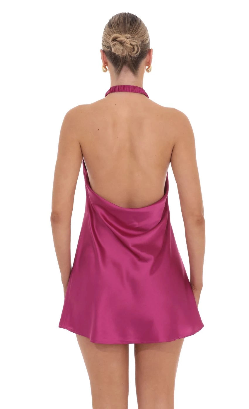 Glamorous Sheath Cross-Halter-Neck Sleeveless Open-Back Short Length Homecoming Dresses