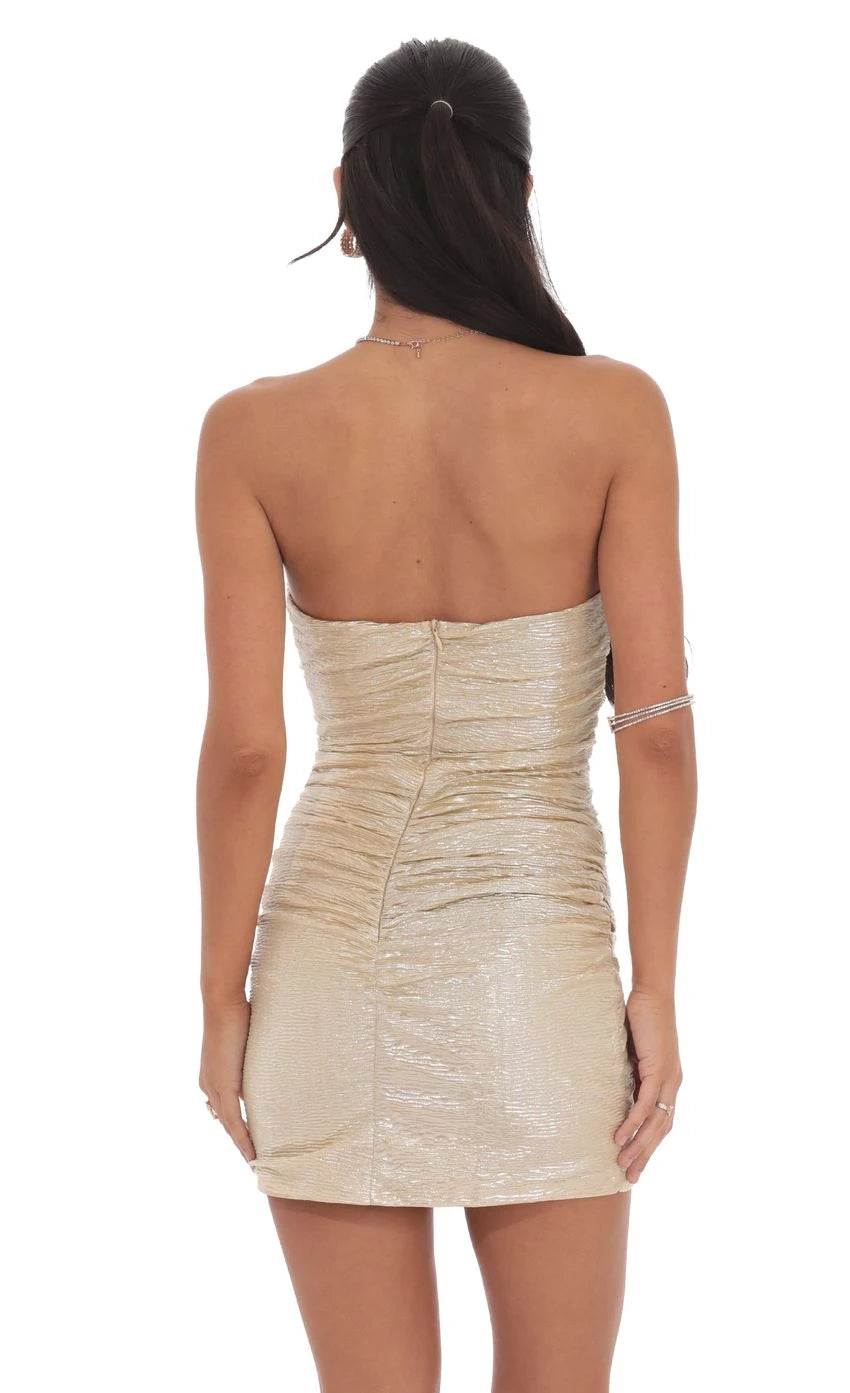 Glamorous Sheath Strapless Sleeveless Back-Zip Short Length Homecoming Dresses