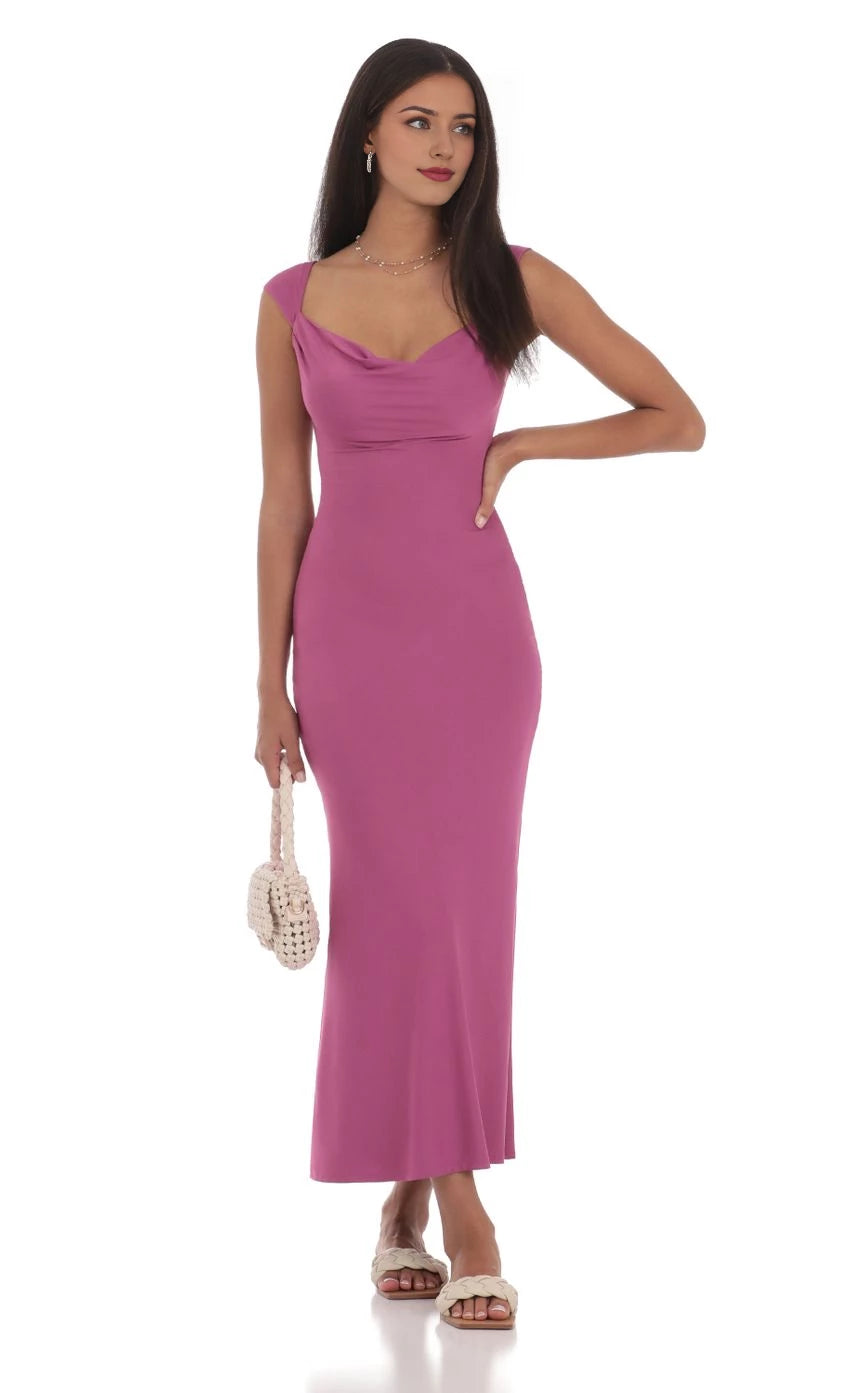 Glamorous Sheath Sweetheart Neck Cap-Sleeve Lace-Up Back Floor Length Prom Dresses