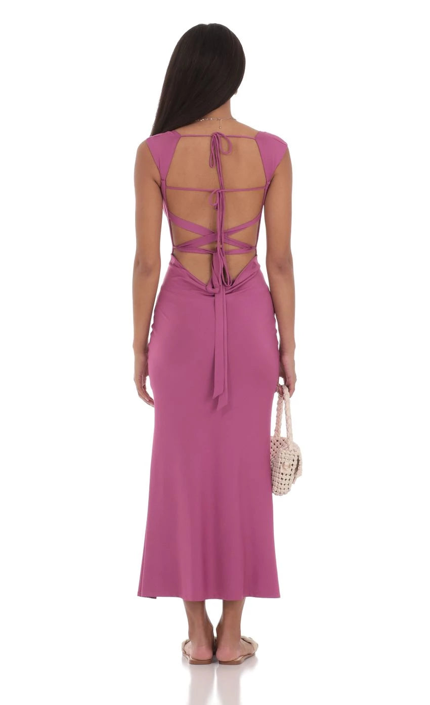 Glamorous Sheath Sweetheart Neck Cap-Sleeve Lace-Up Back Floor Length Prom Dresses