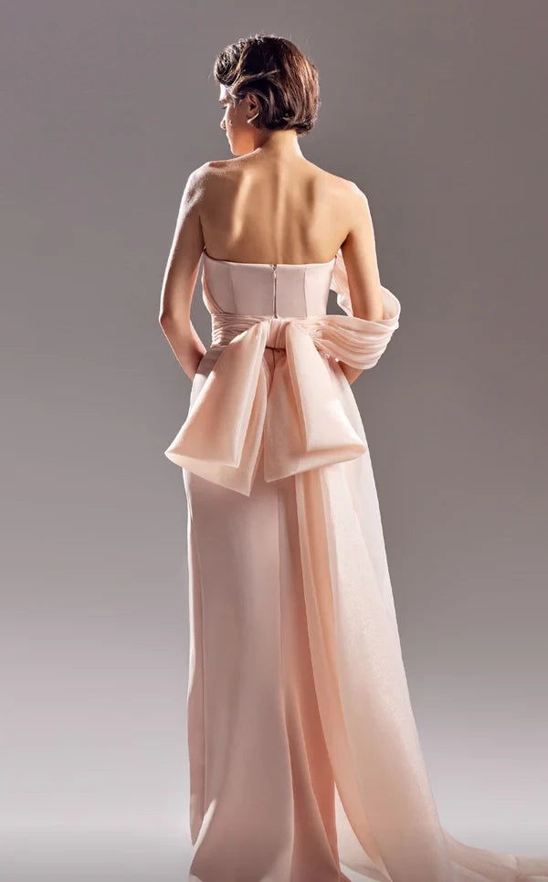 Gleaming Off-shoulder Straight Neckline Floor-length Dress Evening Dresses