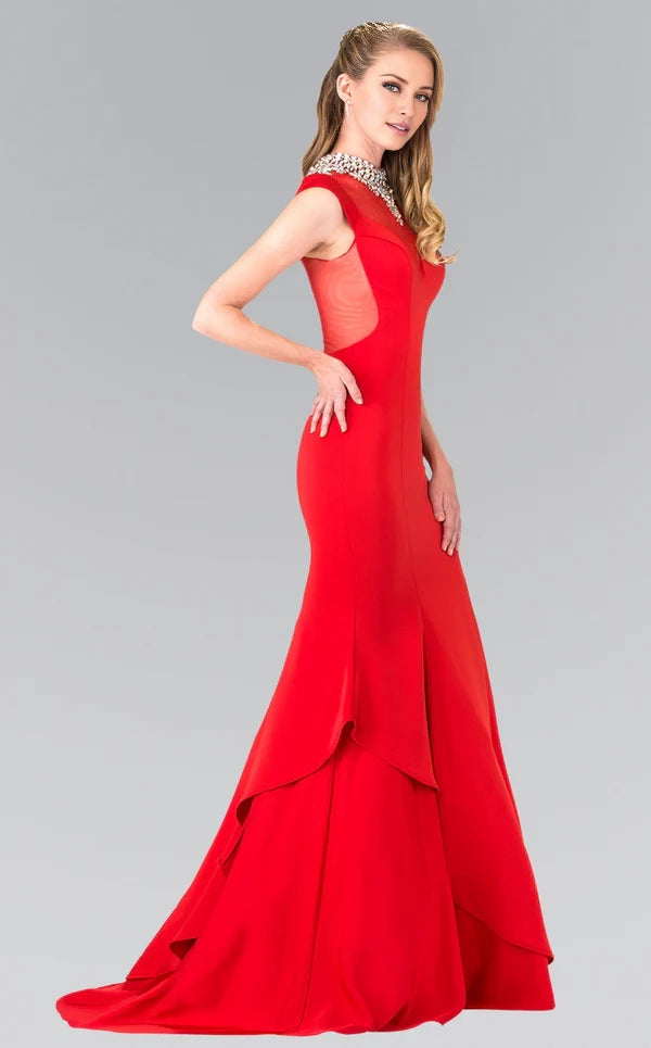 Gracious Illusion Sweetheart Neckline Evening Gown Evening Dresses