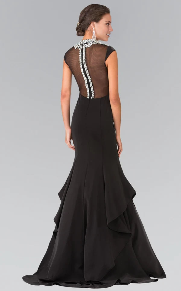 Gracious Illusion Sweetheart Neckline Evening Gown Evening Dresses