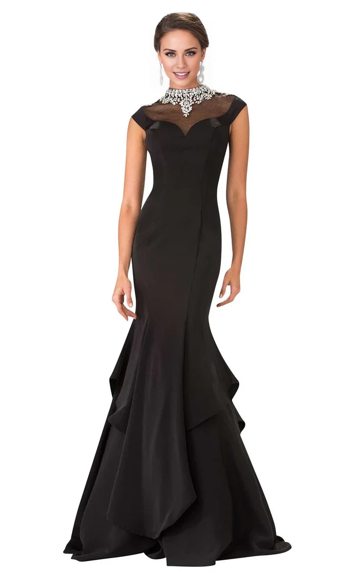 Gracious Illusion Sweetheart Neckline Evening Gown Evening Dresses